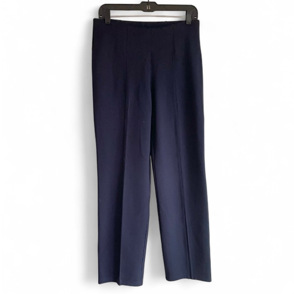Peter Nygard Luxe Slims Navy Blue Stretch Pants Size M